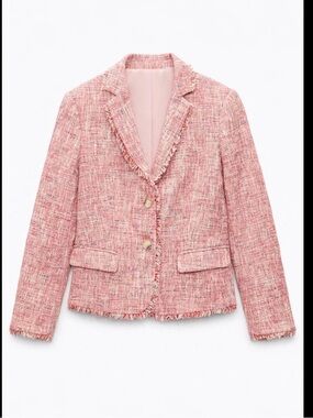 3 for $25 Banana Republic perfect pink tweed jacket